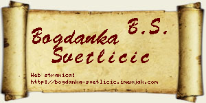 Bogdanka Svetličić vizit kartica